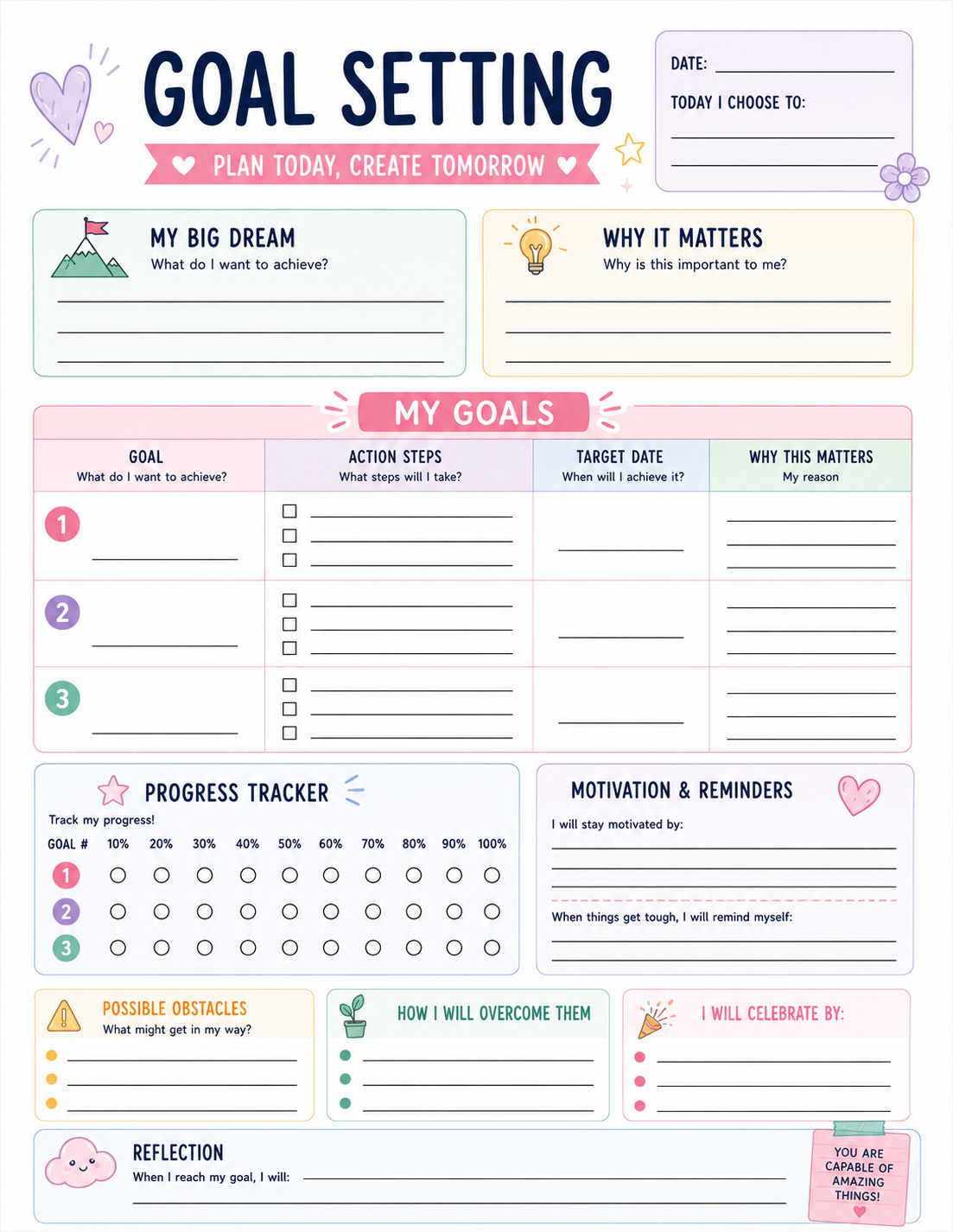 Goal Setting Worksheet